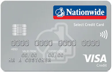 Nationwide Select Credit Card: get no annual fee 